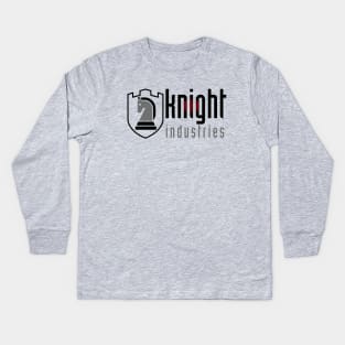 Knight Industries - Black Kids Long Sleeve T-Shirt